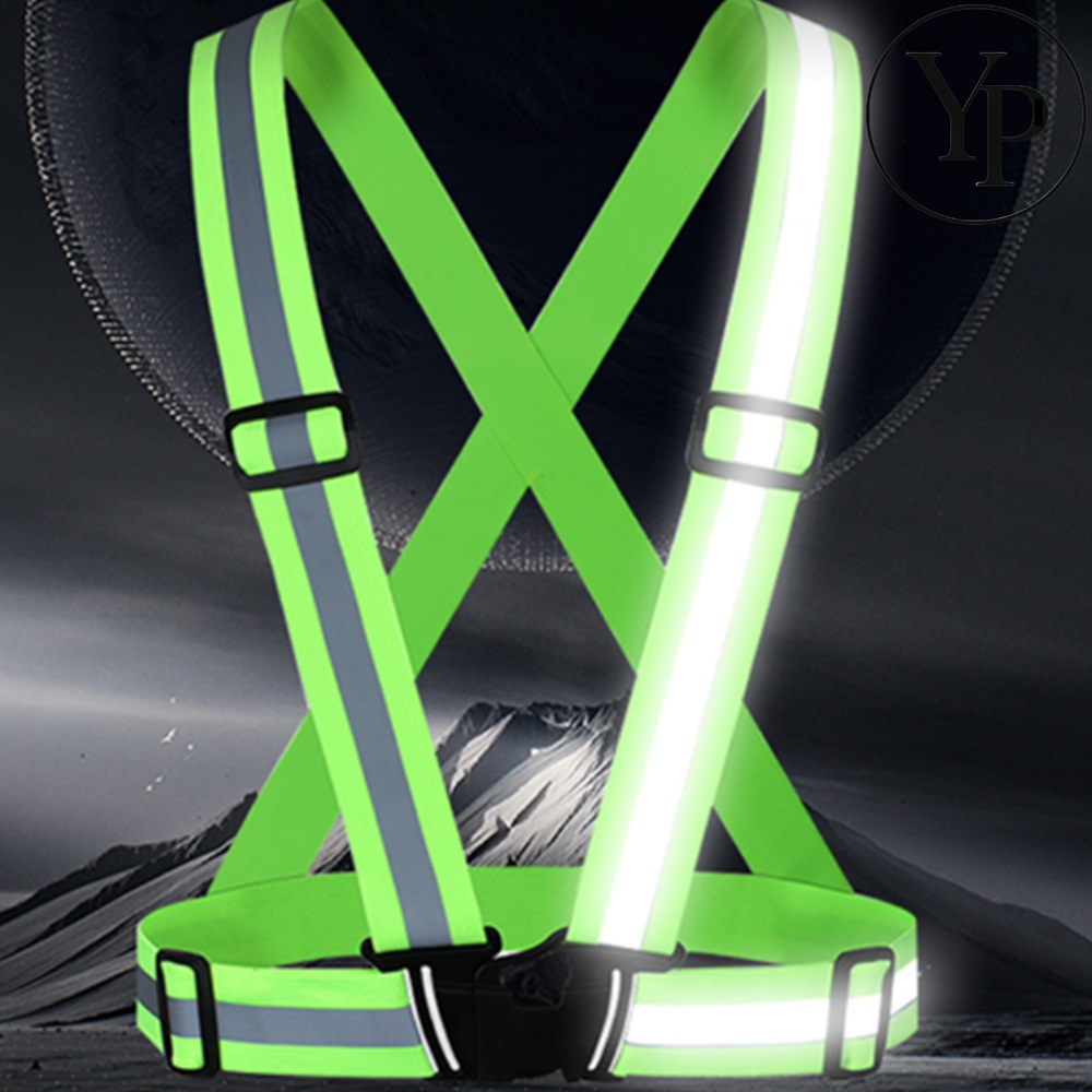 야간 런닝 형광 안전 조끼 야광 배달 조끼 작업복 라이딩 바이크