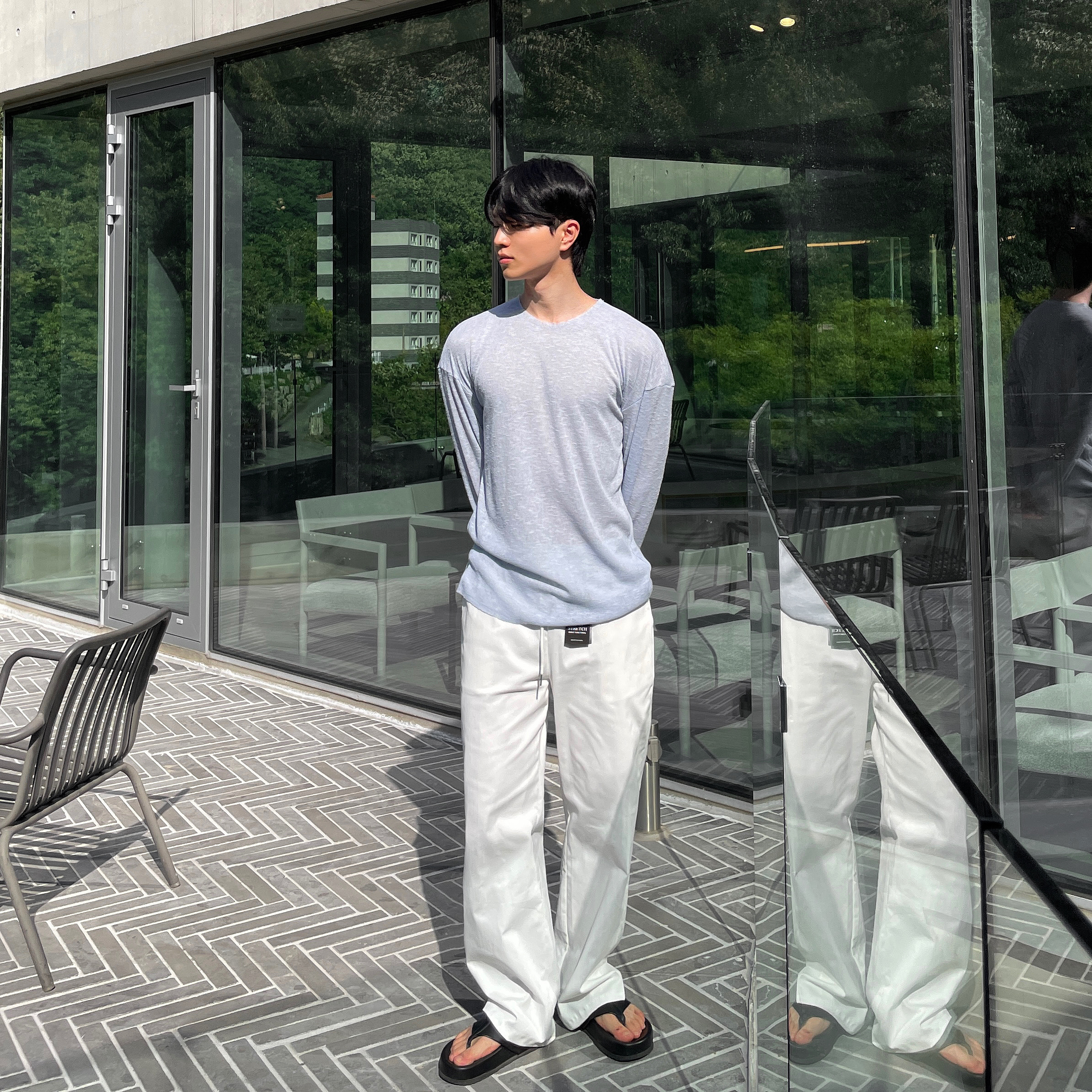 쿨티셔츠 쿨티 남자린넨티셔츠 - 상세 이미지 2