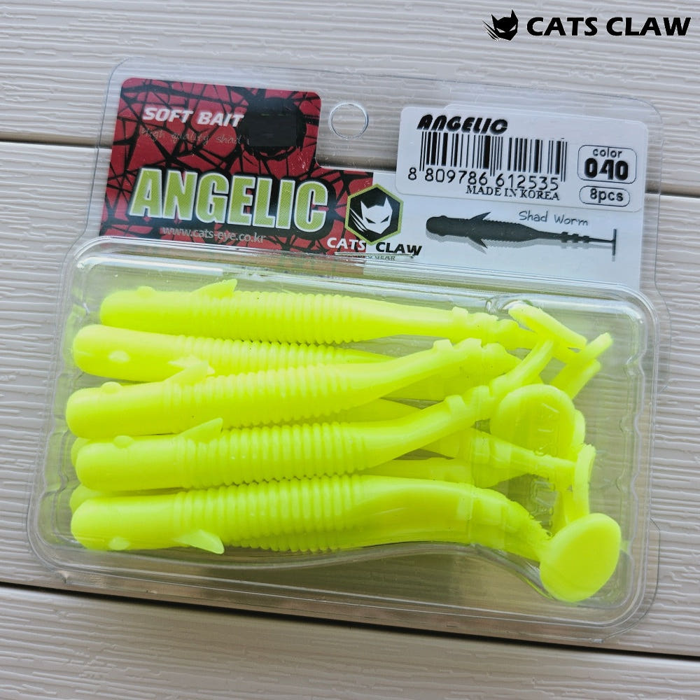캣츠크로우 엔젤릭쉐드 갈치웜 풀치웜 점농어 040 차트, 7.6cm(3인치) - 상세 이미지 4