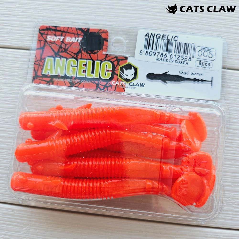 캣츠크로우 엔젤릭쉐드 갈치웜 풀치웜 점농어 005 레드, 7.6cm(3인치) - 상세 이미지 4