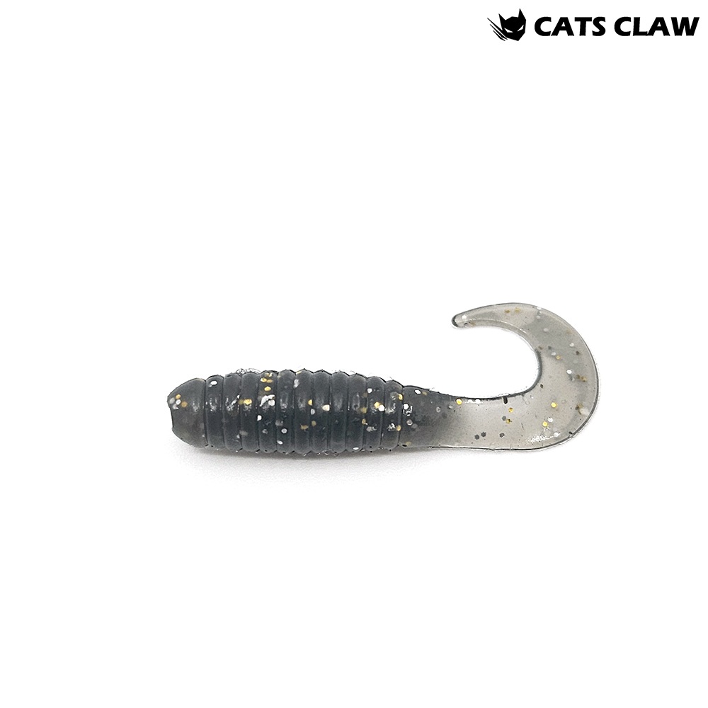 캣츠크로우 CTD 그럽웜 꺽지웜 꺽지미끼 쏘가리웜 009 스모크 골드, 3.8cm(1.5인치) - 메인 이미지