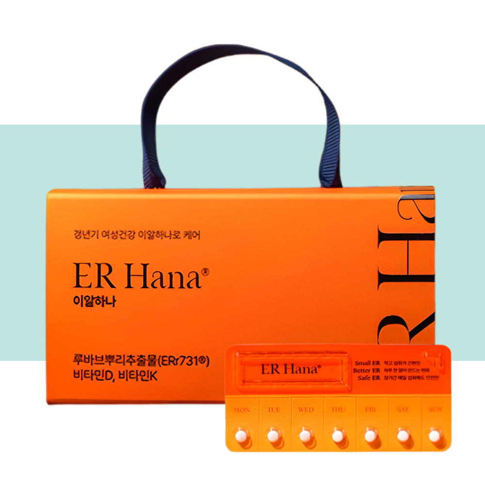 이알하나 갱년기 여성 영양제 루바브뿌리 28정X1박스