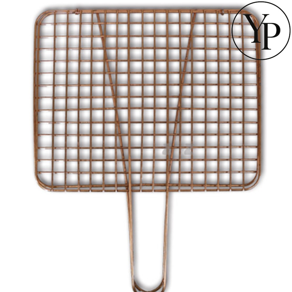캠핑 손잡이 그릴 석쇠 바베큐 닭꼬치 BBQ 철망 쇠그물 그릴 사각 철망 불판