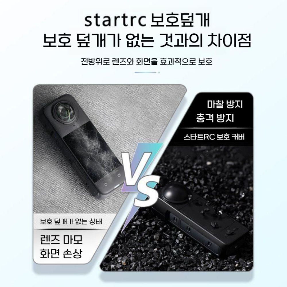 인스타360 x5 보호 케이스 렌즈 스크린 스크래치 방지 먼지 방진 방수 커버 - 상세 이미지 4