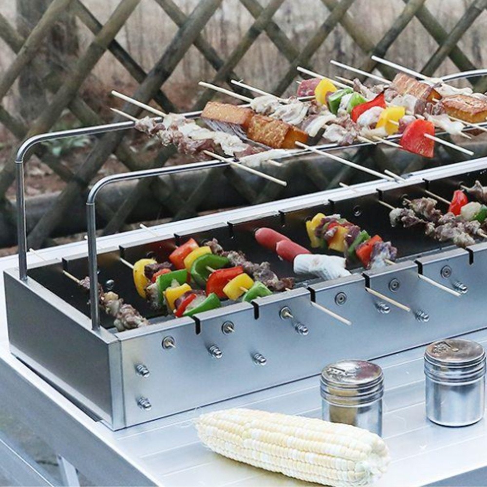 양꼬치 기계 자동 회전 바비큐 그릴 바베큐그릴 숯불바베큐그릴 세트 A