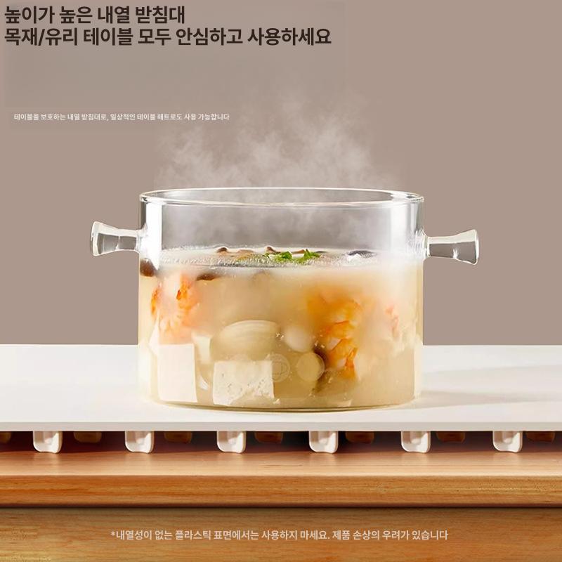 실리콘 푸드워머 롤형 접이식 식탁 다이닝매직워머 화이트 A - 상세 이미지 4