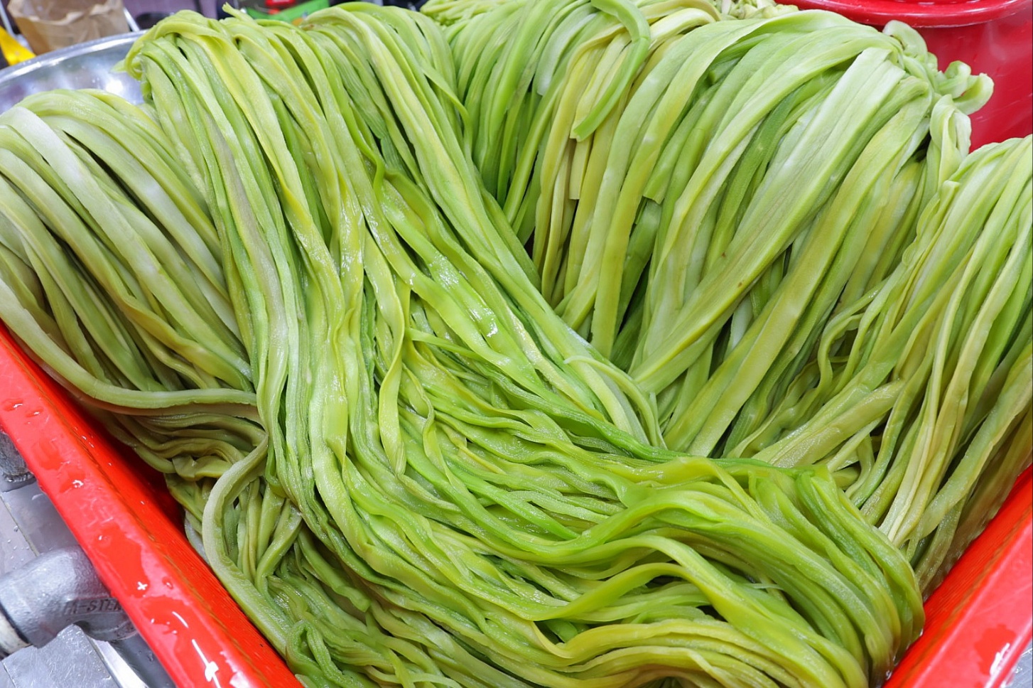 궁채장아찌 궁채 짱아찌 상추대 줄기상추 나물 절임 이미지 2