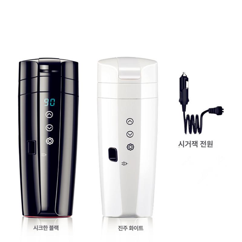 차량커피포트 포트기 라면포트 카포트 휴대용포트텀블러 12v전용 쿨블랙 - 상세 이미지 2