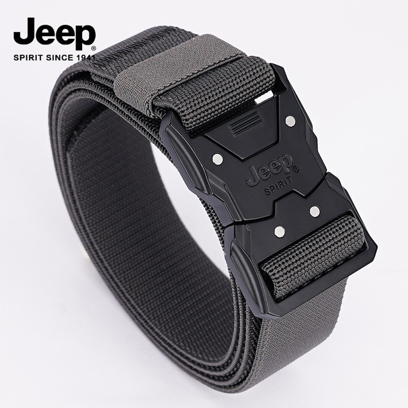 JEEP SPIRIT 남녀공용 캐주얼 캔버스 스판 벨트 - 상세 이미지 5