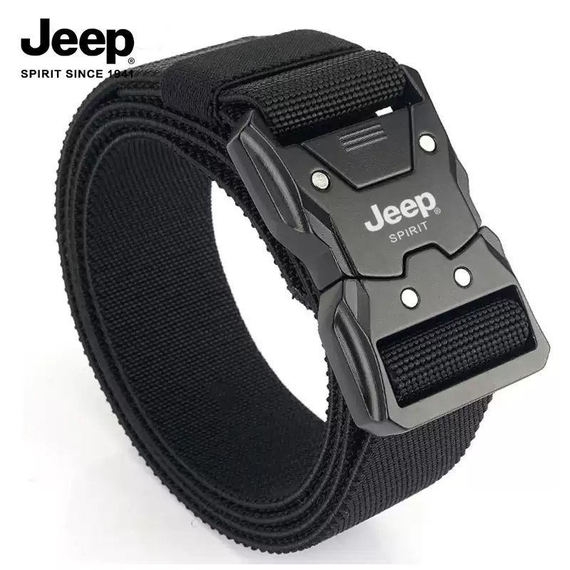 JEEP SPIRIT 남녀공용 캐주얼 캔버스 스판 벨트 - 상세 이미지 2