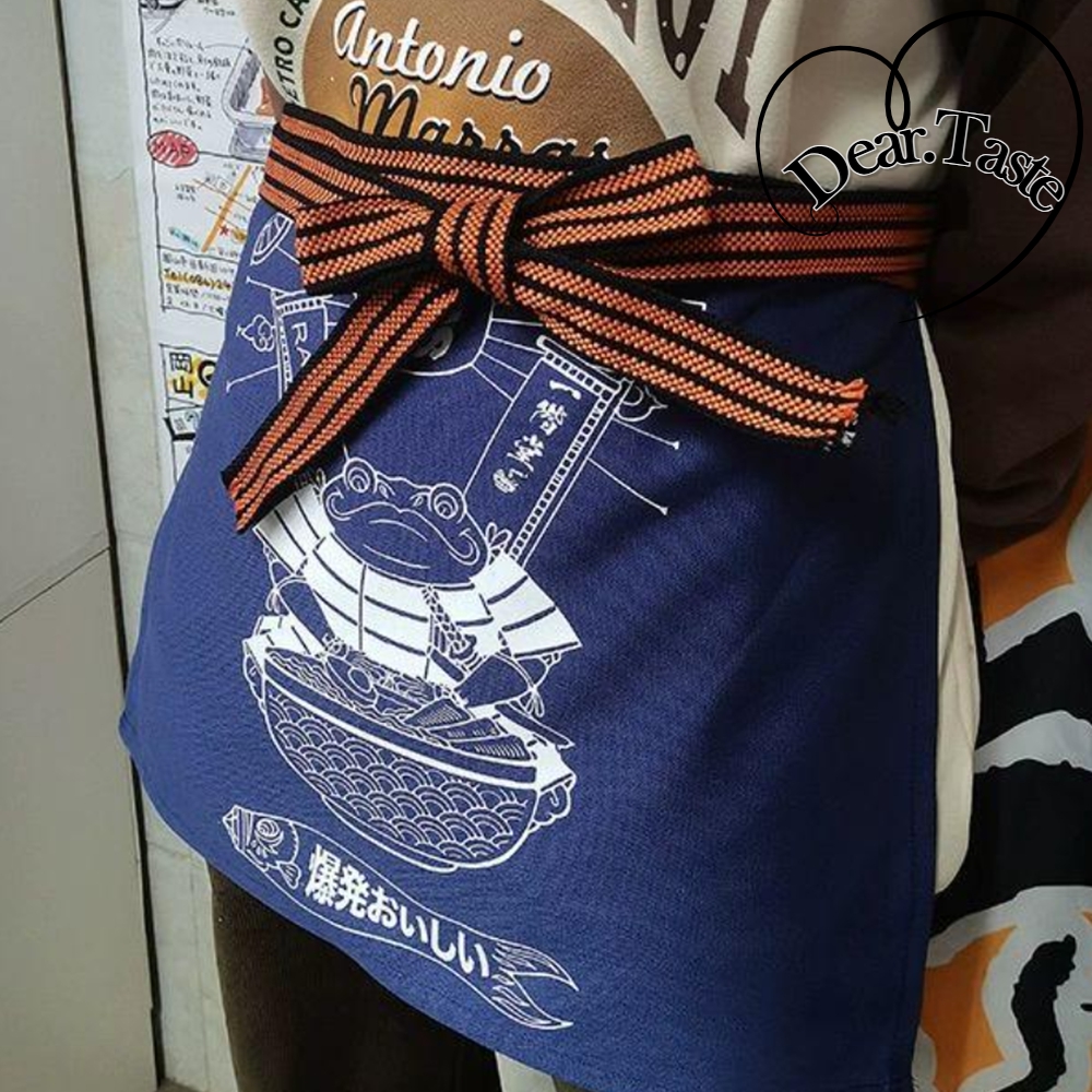 일식 앞치마 횟집 직원 일본풍 꼬치 가게 이자카야 스시 초밥