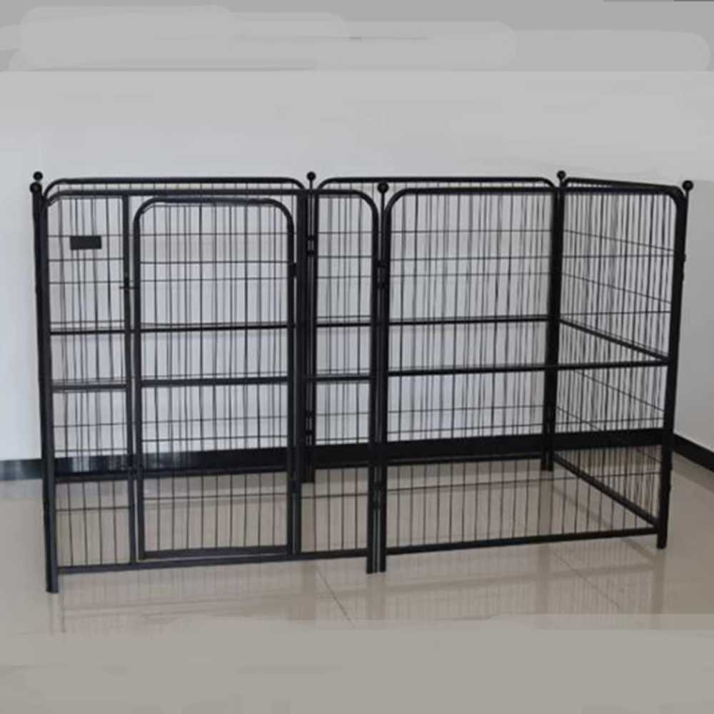 대형견 견사 휀스 울타리 철장 큰개 케이지 공간분리 블랙 90x100cm 4개 - 상세 이미지 2