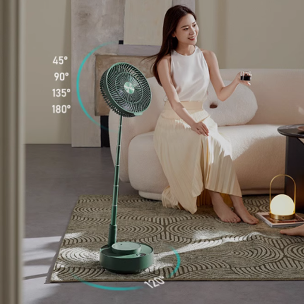 접이식 무소음 써큘레이터 EDON 무선선풍기 그린 E908B 그린 기본형 - 상세 이미지 3