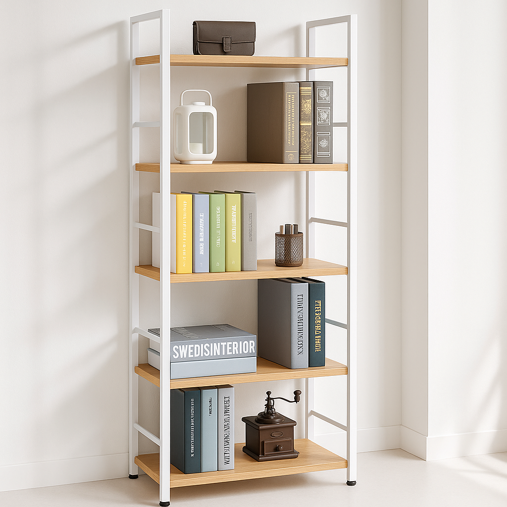 이케아 선반 수납선반 다용도 팬트리 철제 모듈 조립 선반장 레르베리 선반 4단 화이트