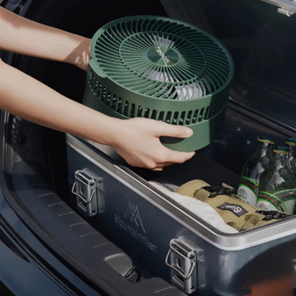 접이식 무소음 써큘레이터 EDON 무선선풍기 그린 E908B 그린 기본형 - 메인 이미지