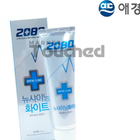 마켓터치드 애경 2080 뉴샤이닝 화이트치약 120g 상쾌한치약