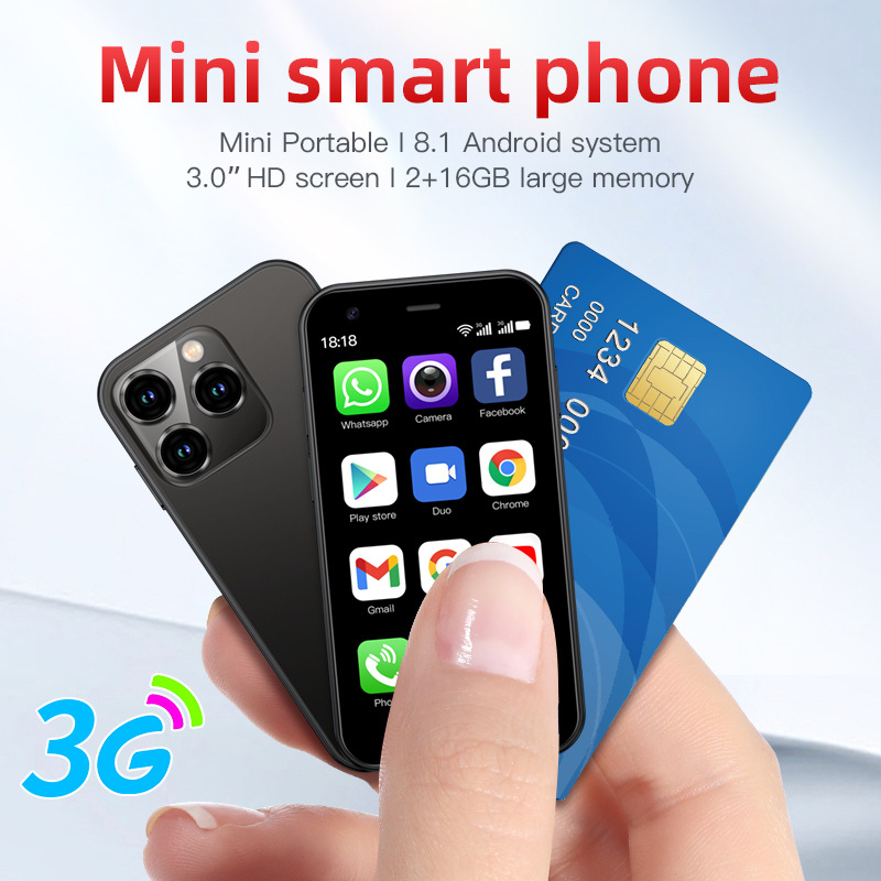 초소형 미니 스마트폰 공기계 핸드폰  SOYES XS11 블랙 16GB - 상세 이미지 2