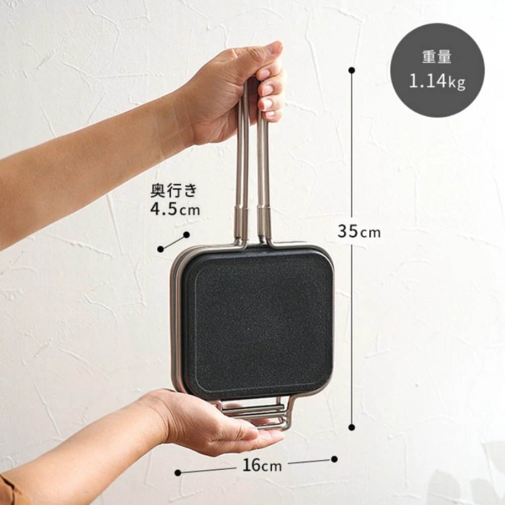 카지동야 파니니팬 미니 그릴팬 IH 인덕션 HOTPAN 일본제 44270 - 상세 이미지 2