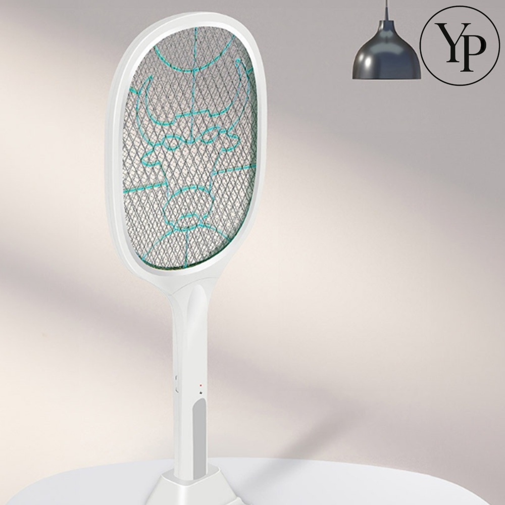 충전식 전자 모기채 트랩 해충퇴치 전기채 벌레잡는도구 스탠드