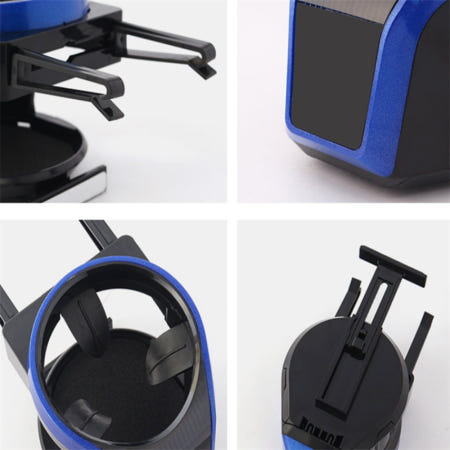 마켓썬라이즈협력사 써뮤 스마트폰거치 자동차 컵홀더 블루 신차구입선물 차량용소품 자동차신차선물