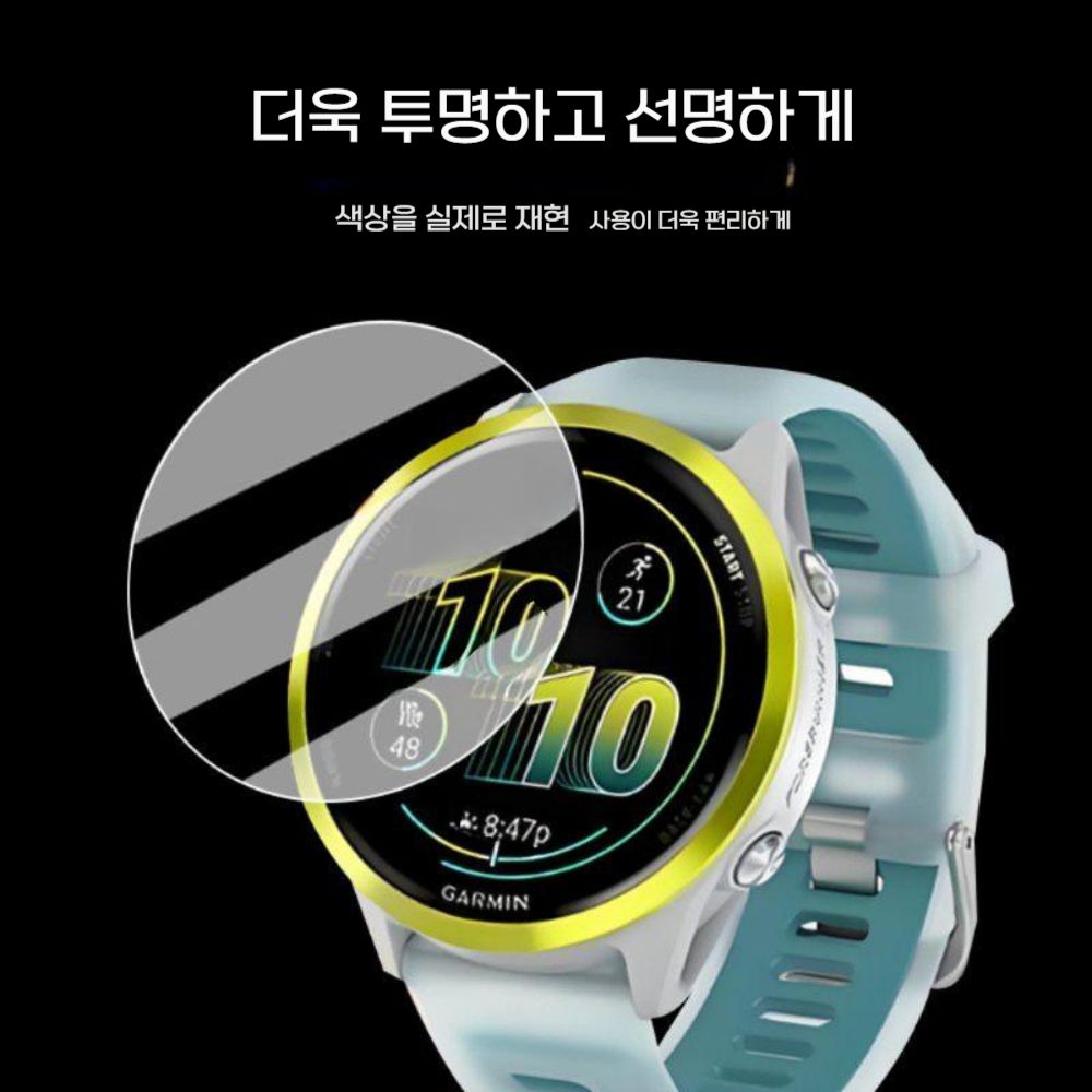 가민 포러너 570 액정 보호 필름  스크린 먼지 플러그 고화질 커버 - 상세 이미지 4