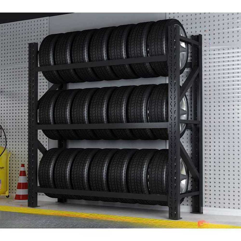 정비소 타이어 진열대 카센터 선반 매장 수리점 랙 검은색ㅣ150x50x200cmㅣ320kg : 스피드배송마켓