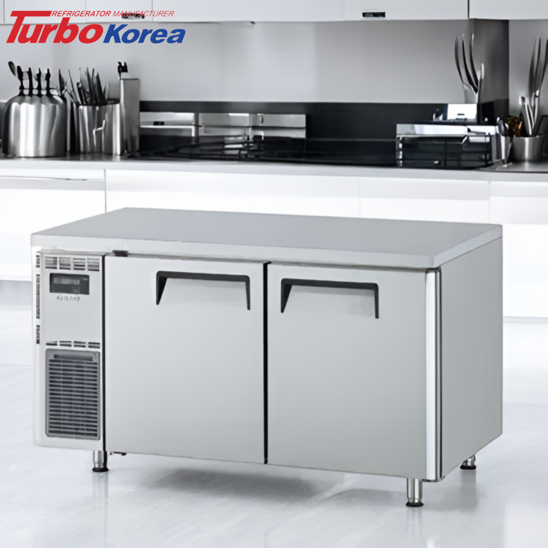 터보에어 테이블1500냉장냉동고 냉장+냉동 카페 간냉식 성에안끼는 업소용 KURF15-2 - 메인 이미지