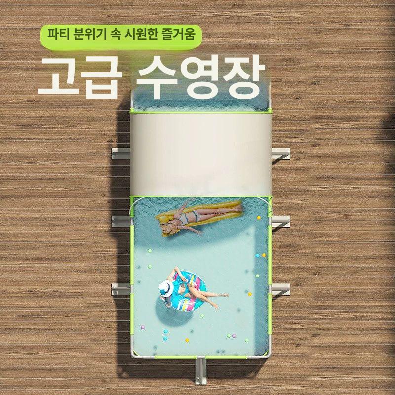 대형 팽창식 수영장 야외 풀장 패밀리 가족용 물놀이 - 상세 이미지 3