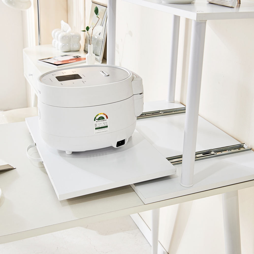 미넬로 밥솥레일 선반 밥솥장 에어프라이어 밥통 선반 거치대