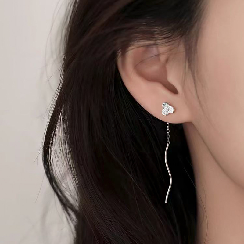 플로우 블룸 드롭 이어링 N222 - 메인 이미지
