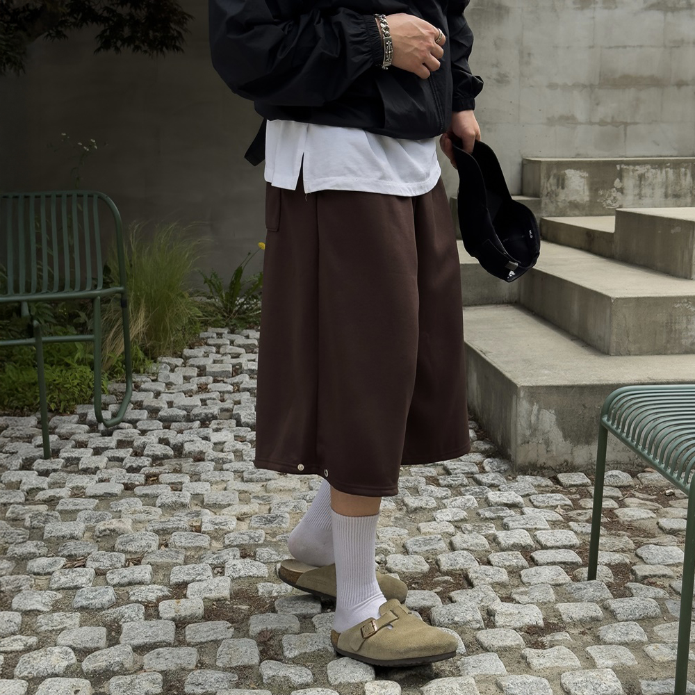 1+1 회색반바지 남자버뮤다팬츠 남자6부반바지 - 상세 이미지 5