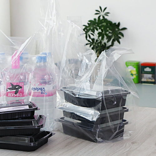 PE투명 비닐봉투 중 수량 1000장 배달봉투 - 메인 이미지