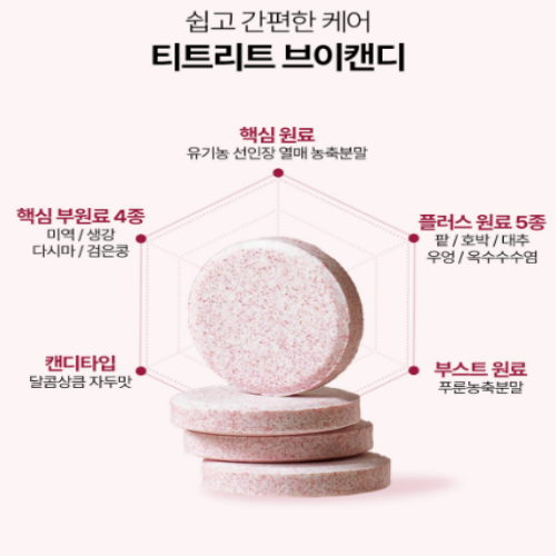 [1box] 티트리트 브이캔디 자두맛 괄사캔디 이미지 7