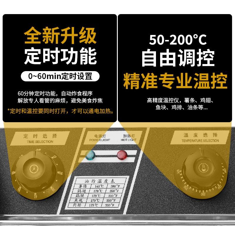 돈까스 튀김기 업소용 바스켓 분식 닭 튀김 돈가스 대용량 식당 탁상용 가스 분식집 - 상세 이미지 4