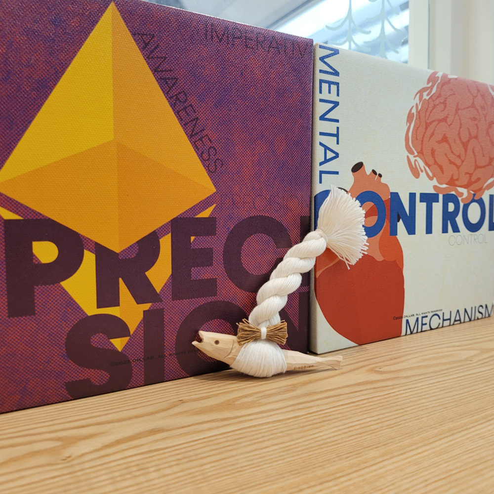 [명장 수제작]차량용 편백나무 원목 비나비나 행운의 액막이명태 자동차 룸미러걸이 북어 부적