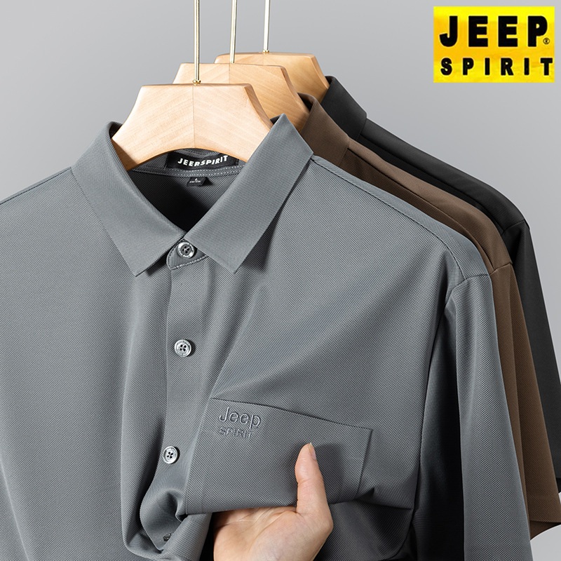 JEEP 지프 여름 얇은 반팔 셔츠 남자 빅사이즈 쿨티셔츠 - 상품 이미지