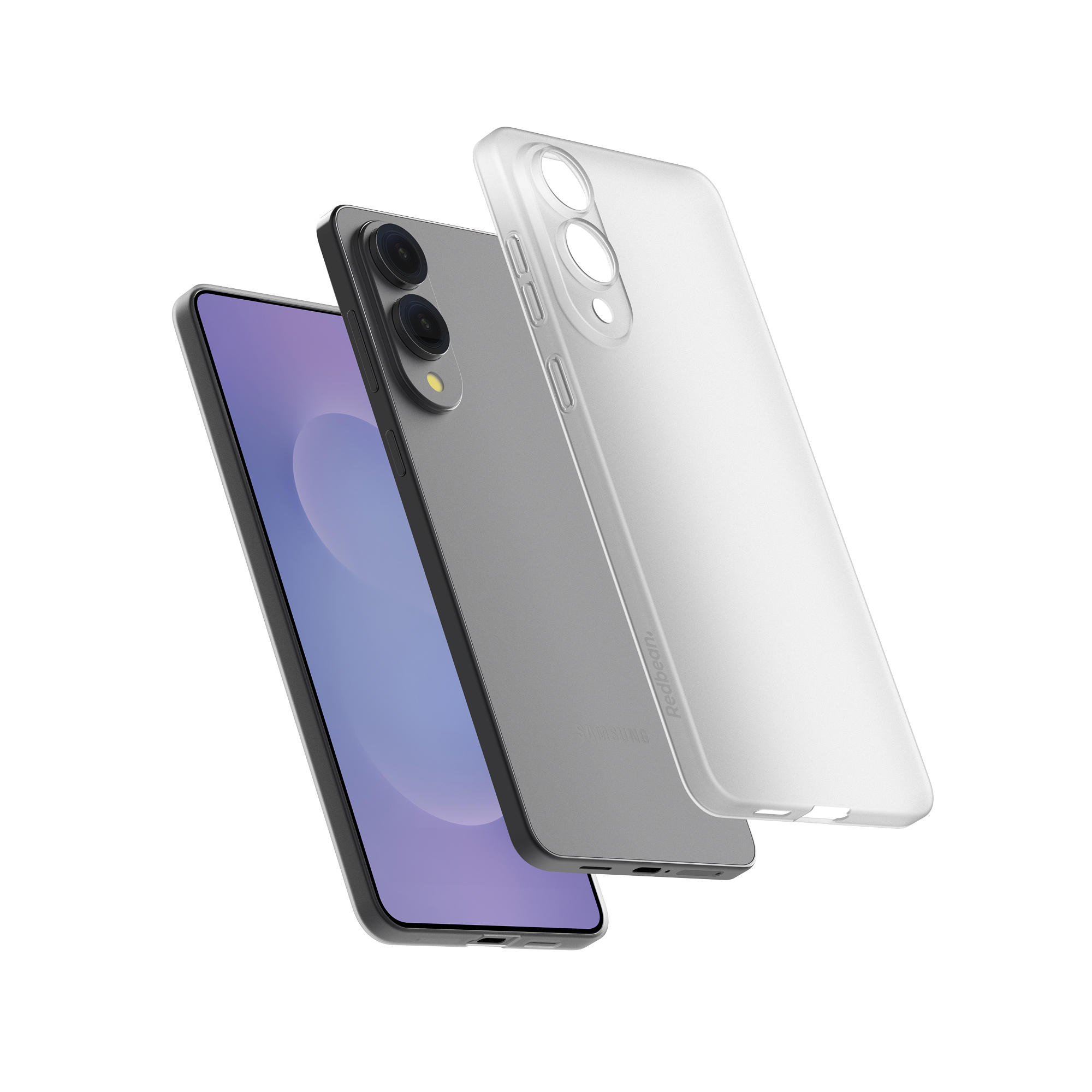 고스트핏 투명헨드폰케이스 변색없는케이스 생폰케이스 화이트, 갤럭시S25 엣지 - 상품 이미지