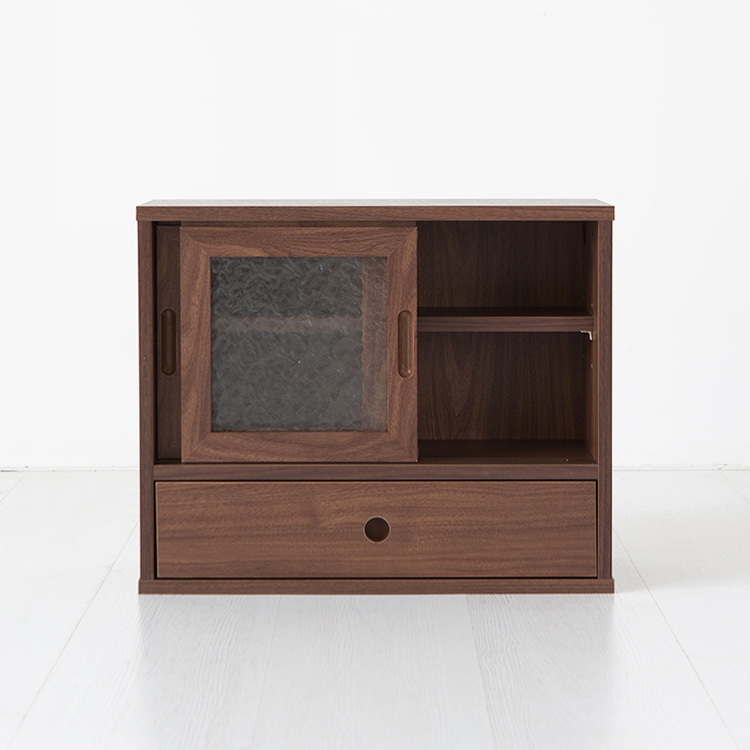 MUNIE 미니수납장 2문 D형 485x200x395mm, 2단, 브라운월넛베니어 6717.5036 - 상세 이미지 3