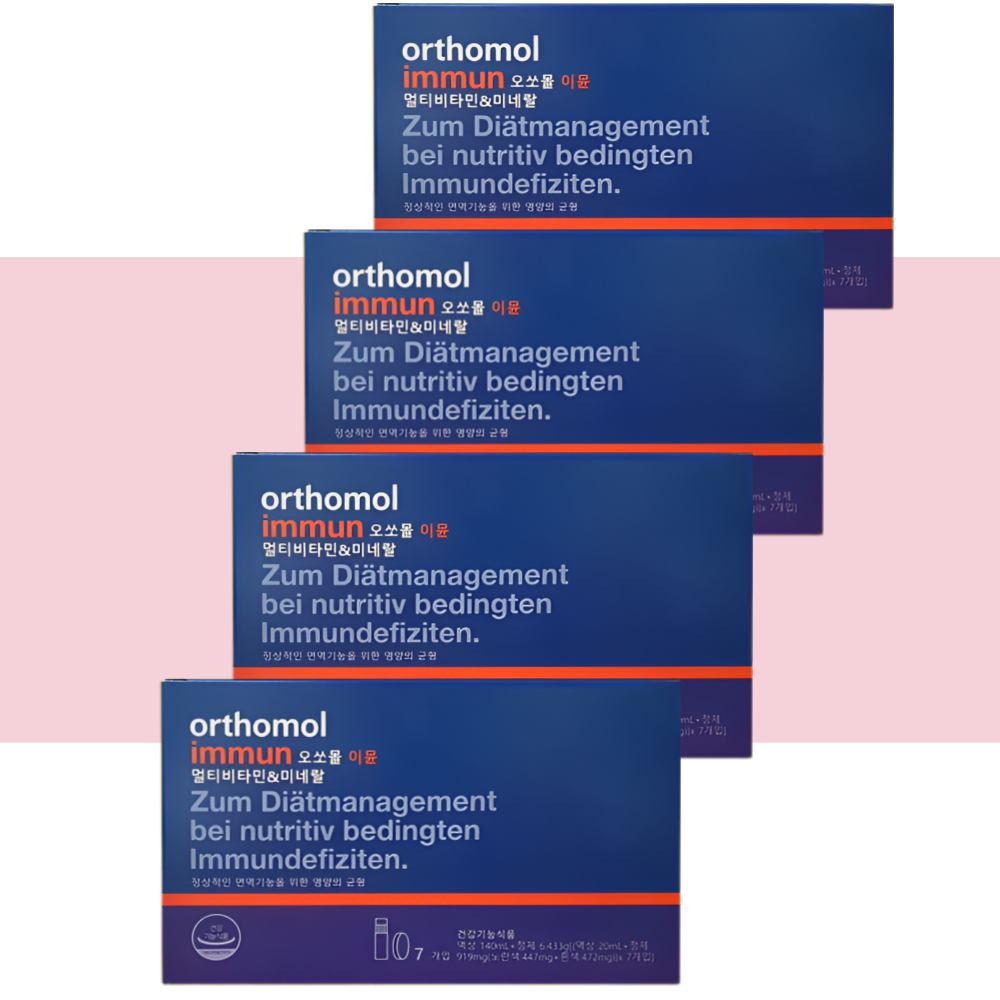 오쏘몰 이뮨 액상 멀티 비타민 동아제약 이문 샷 7개입X4개