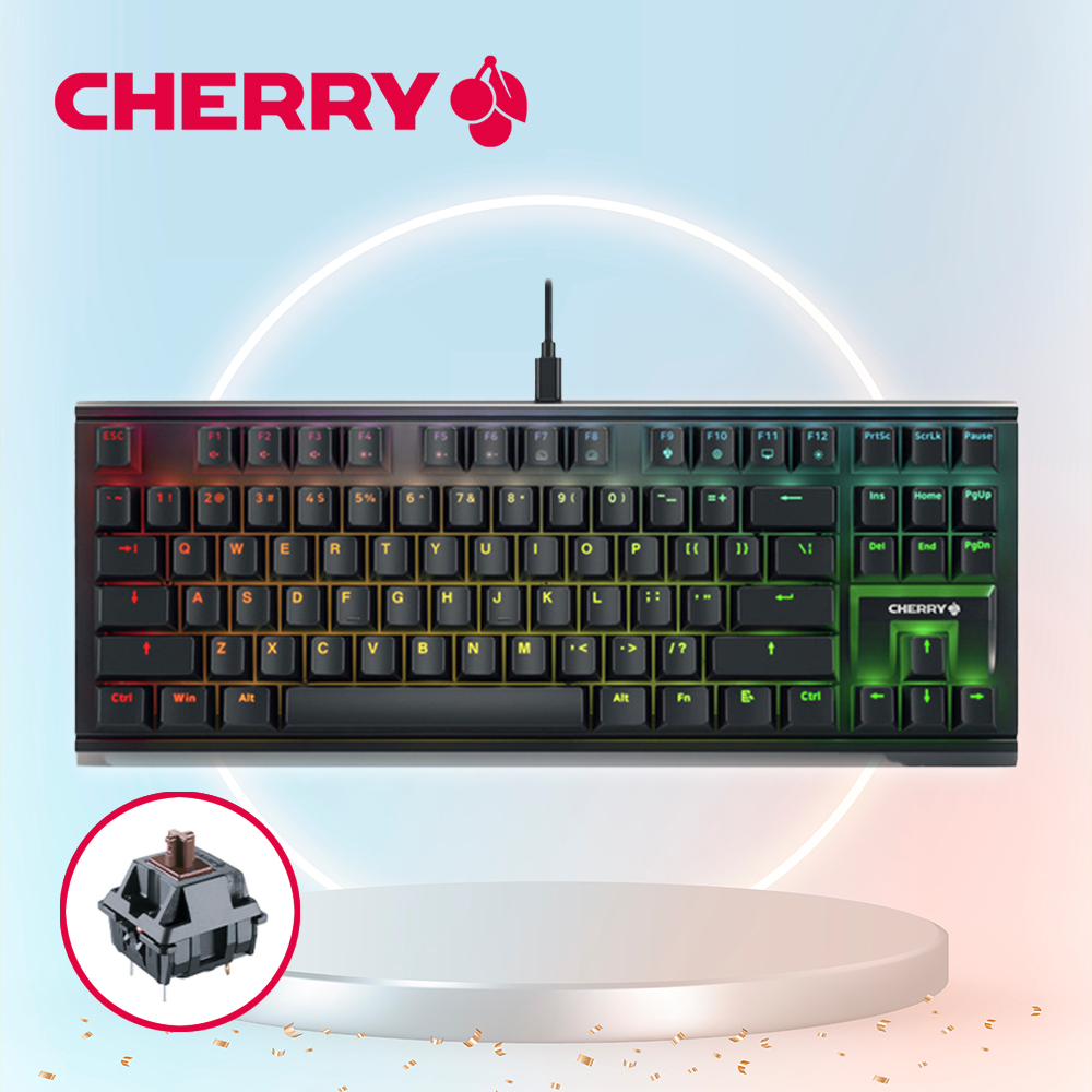 [국내정발] 체리 MX 1.1 RGB TKL 기계식 유선 블랙 갈축 - 상품 이미지