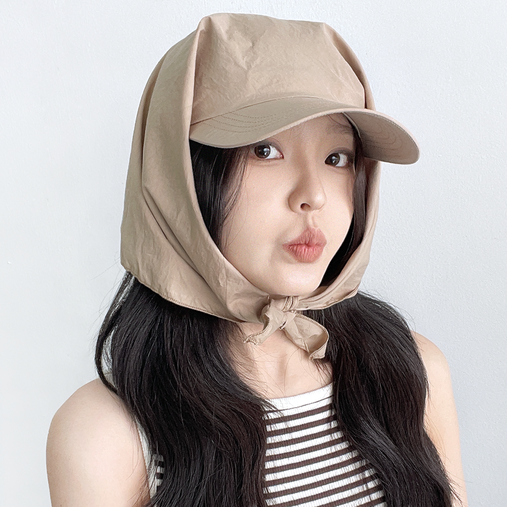국내제작 무지 스카프 볼캡 휴양지 여름 남자 여자 두건 보넷 모자