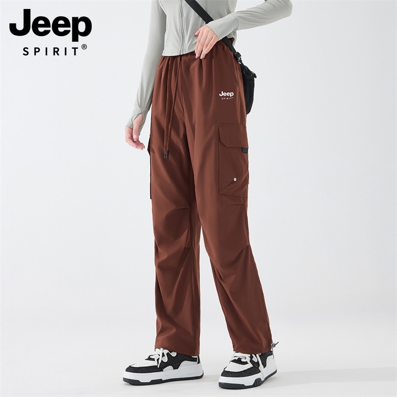 JEEP 여름 조거팬츠 여성 야외 등산용 아이스 카고팬츠 - 상세 이미지 4