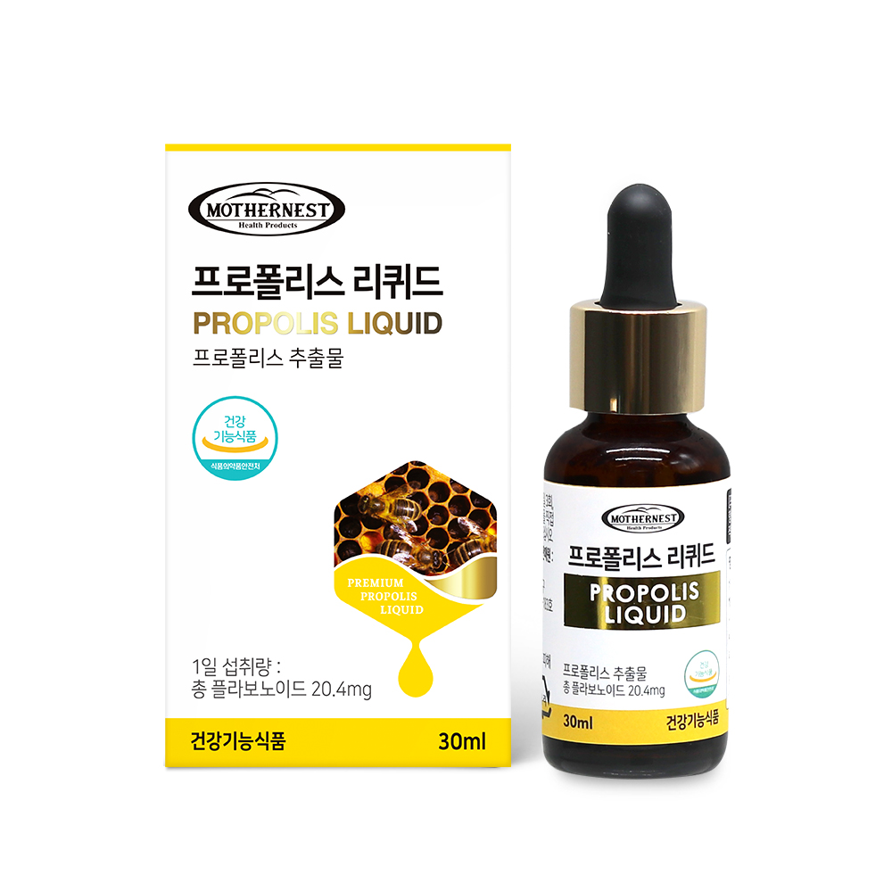 마더네스트 프로폴리스 액상 리퀴드 무알콜 구강건강 항산화 30ml, 1개 - 상세 이미지 2