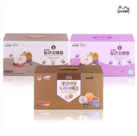 진안고원농산 약도라지 더 순한 진한 생강이랑 도라지배즙 100ml 30개입 3종세트