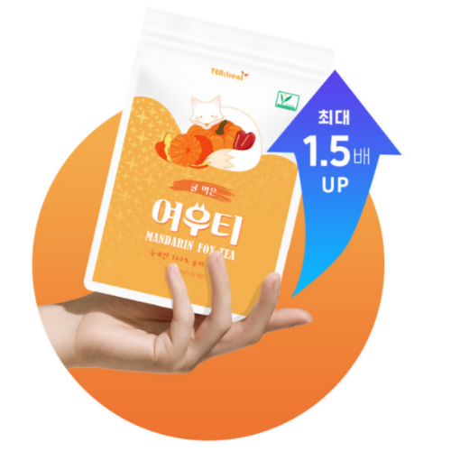 티트리트 여우티 호박팥귤차 티백 20개입 - 상세 이미지 4