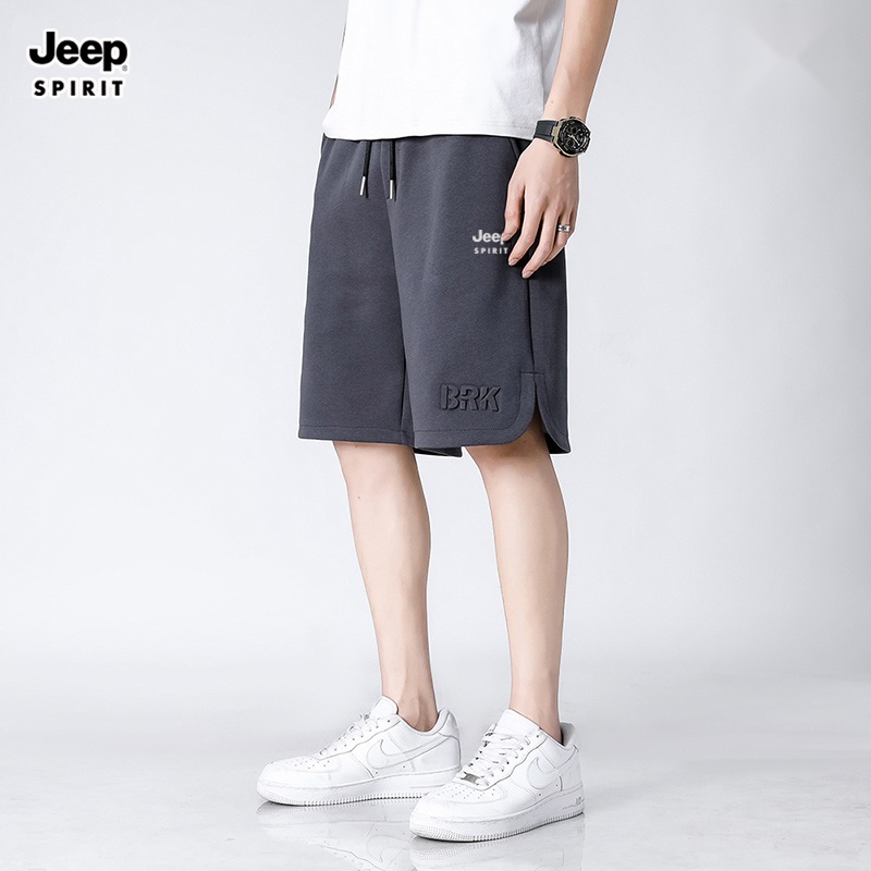 JEEP 지프 남자 반바지 5부 밴딩 면 트레이닝 - 상품 이미지