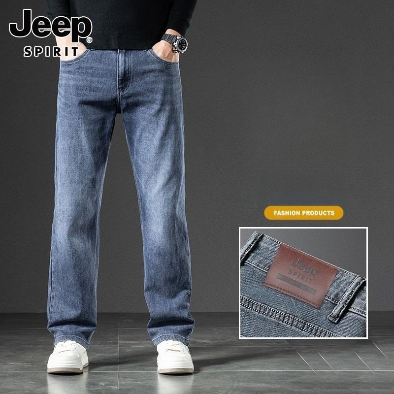 JEEP 지프 청바지 남성용 빅사이즈 사계절 워싱 스판 템포드청바지 - 상세 이미지 3