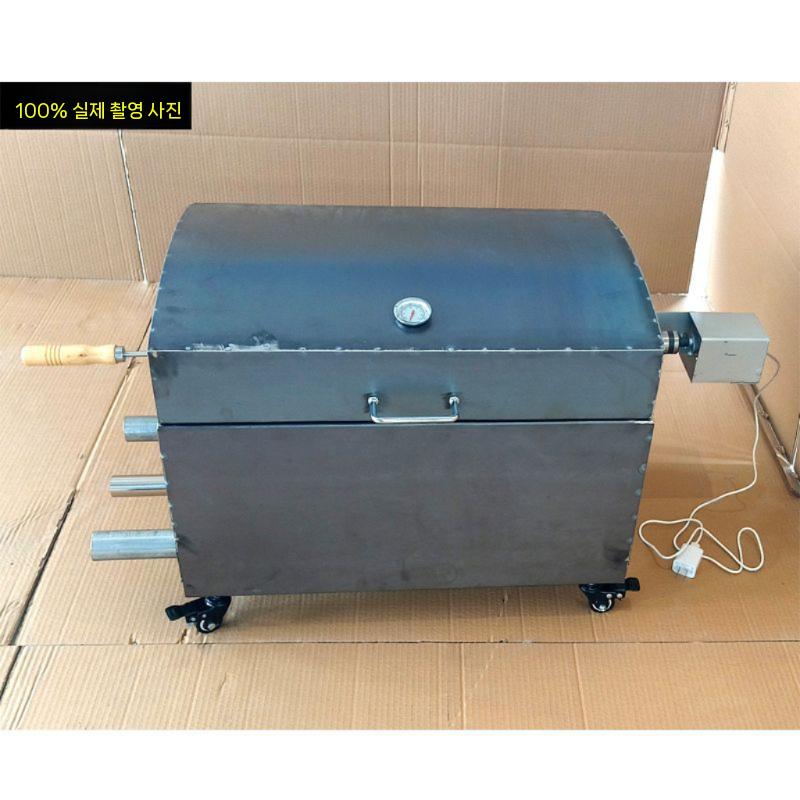 대형 통구이 바베큐 그릴 기계 화덕 야외 화로 전자동 회전식 장작 - 상세 이미지 5