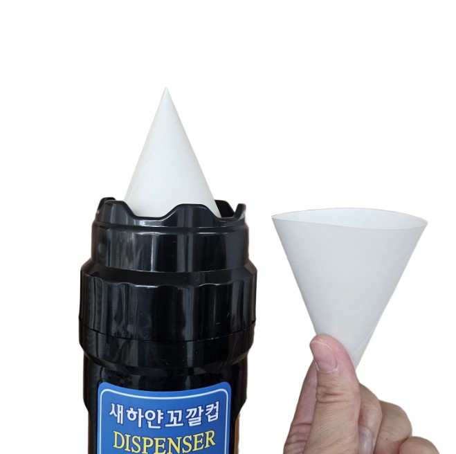 국산 무타공 일회용 정수기 종이컵 디스펜서 3종 한모금 꼬깔 원뿔 종이컵 케이스 부착 홀더 - 상세 이미지 5