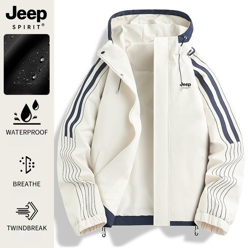 JEEP 지프 재킷 봄과 가을 야외 여자 후드 방수 바람막이 등산 자켓 - 상세 이미지 4